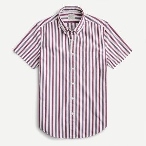 J. Crew Short-sleeve stretch shirt in multistripe